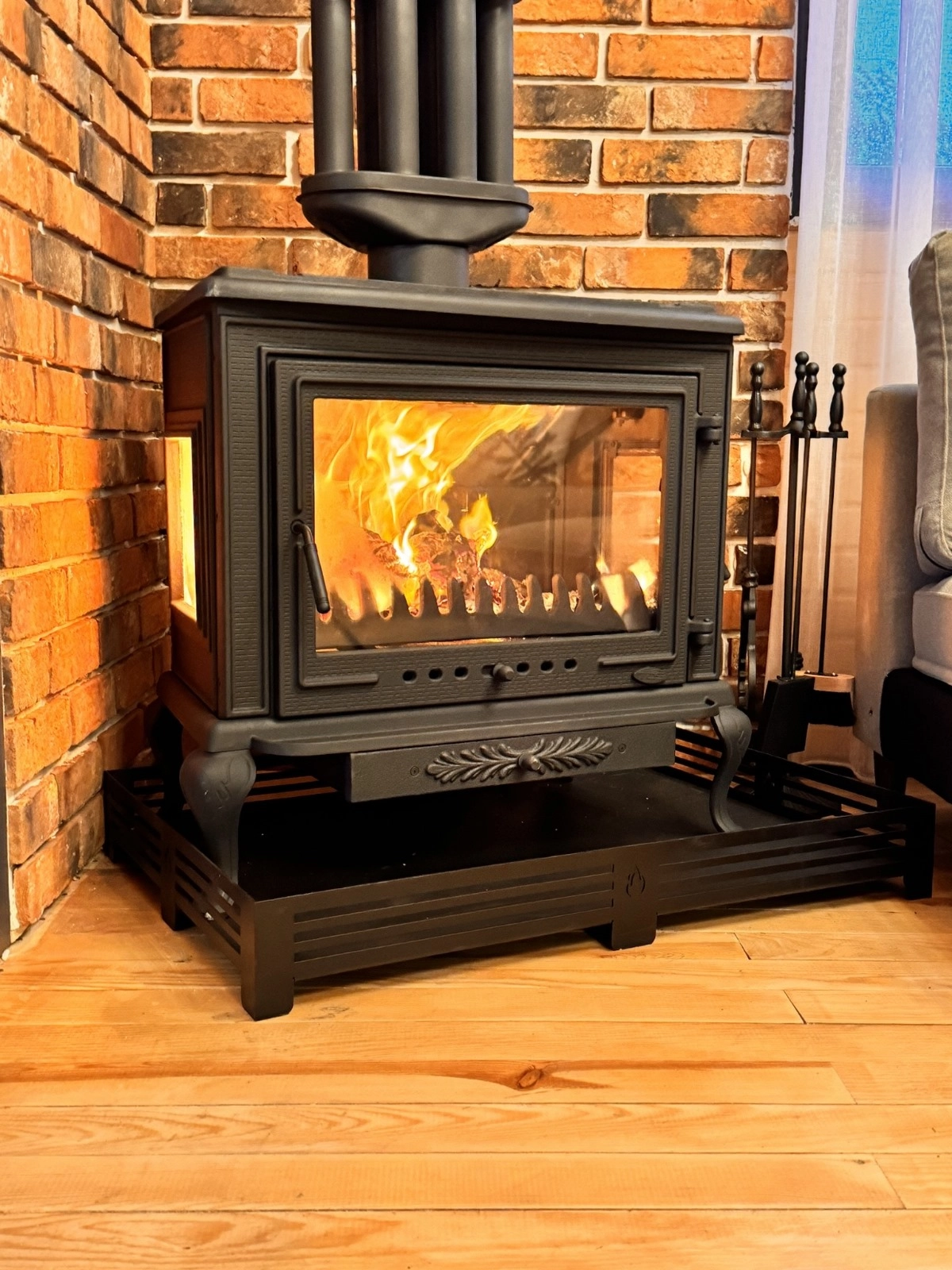 Roma 36h Şömine Tipi Döküm Soba